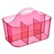 mDesign Plastic Storage Caddy Tote for Sewing & Craft Supplies, Small